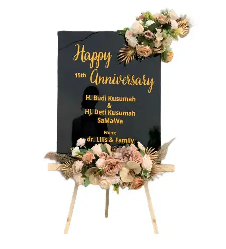 Papan Bunga Akrilik Waru Gunung