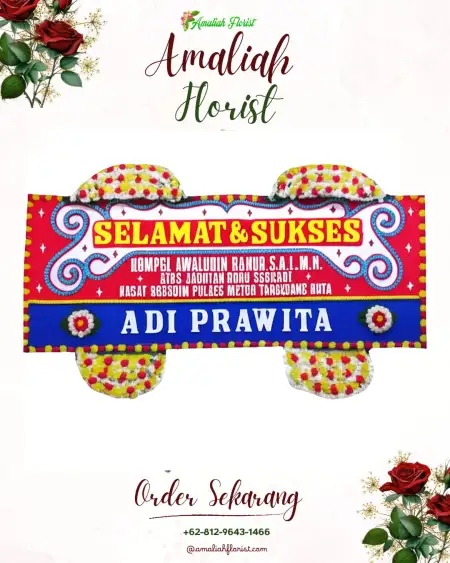 Papan Bunga Ucapan Selamat Waru Gunung